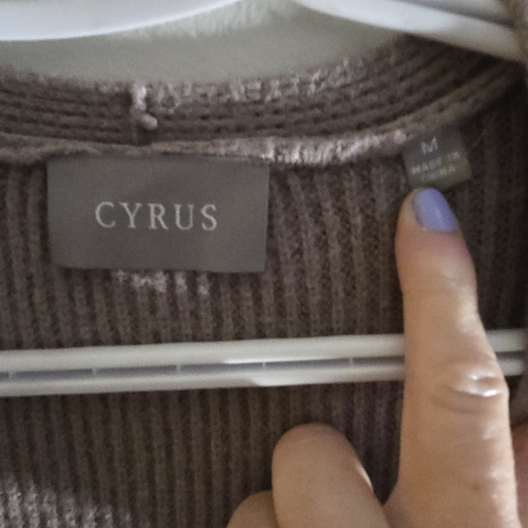 Cyrus Ribbed Knit Sweater in Taupe - Picture 3 of 3